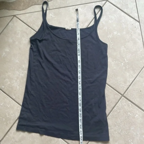 J Crew L tank top charcoal - Picture 6 of 8